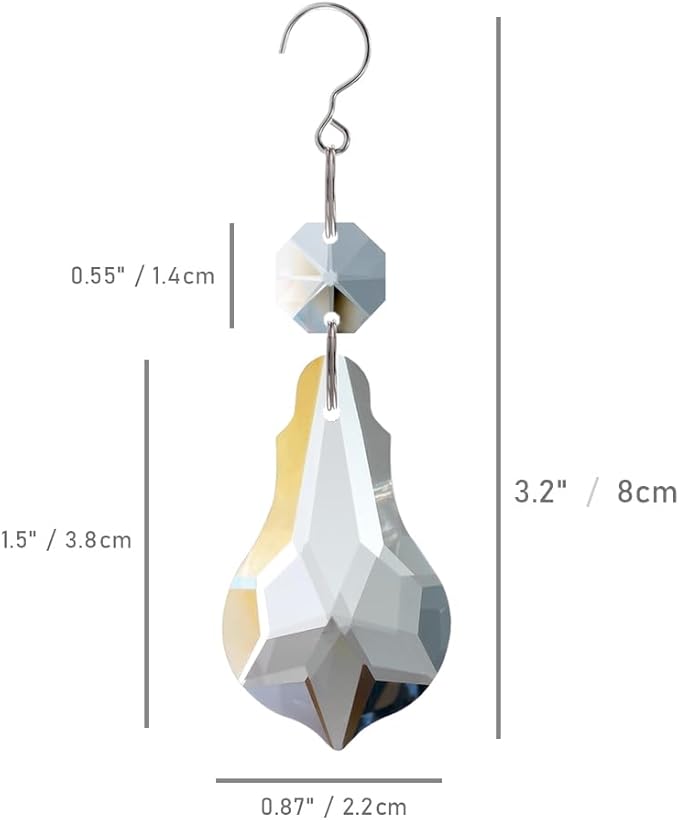 12pcs Crystal Suncatchers, Hanging Crystals Chandelier Prisms for Windows, Rainbow Maker Home Decoration