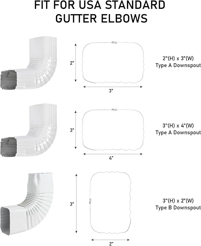 Elenon Bear Decorative Gutter Downspout Extension Statue, Animal Gutter Guardian Rain Downspout Extender, Garden Splash Block Outdoor Sculpture for 3" × 4" Down Spouts Decor