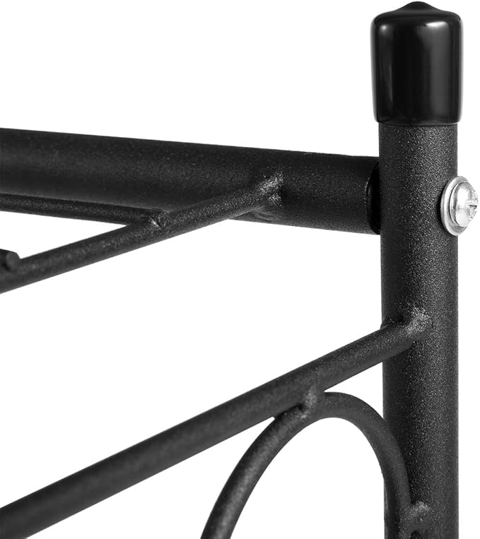 DOEWORKS 2 Tier Metal Plant Stand Storage Rack Shelf, Flower Pot Holder Display Shelf, Black