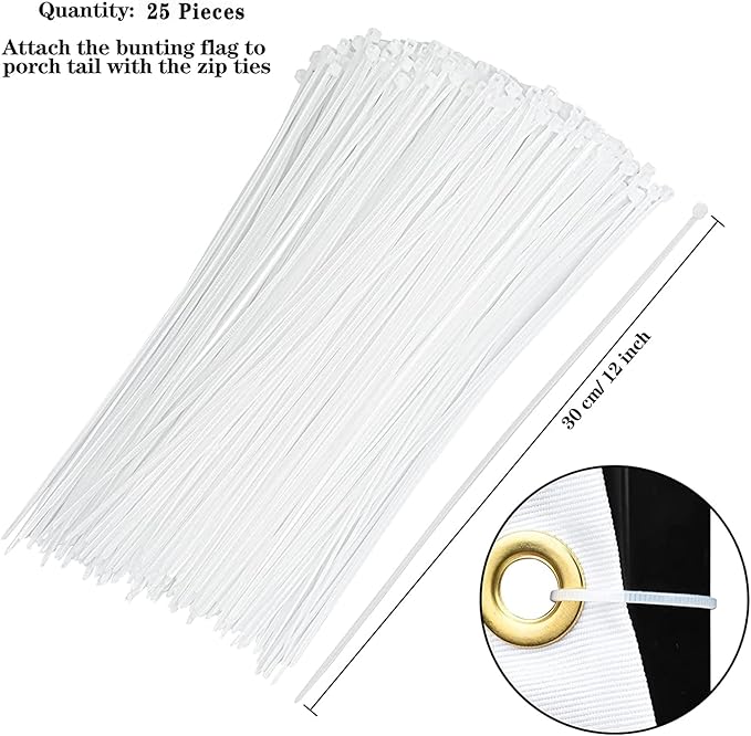 USA Pleated Fan Flag American US Bunting Flag Patriotic Half Fan Banner Flag with Canvas Header and Brass Grommets for 4th of July Memorial Day Indoor Outdoor Decoration (5, 1.5x3 Feet)