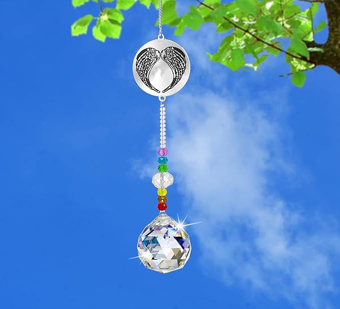 Memorial Gifts Crystal Suncatcher,Unique Sympathy Gifts for Loss of Loved One,Rainbow Maker Bereavement Gifts Box for Loss of Father Mom Dad Son Daughter Husband Brother Grandmother (Dad)