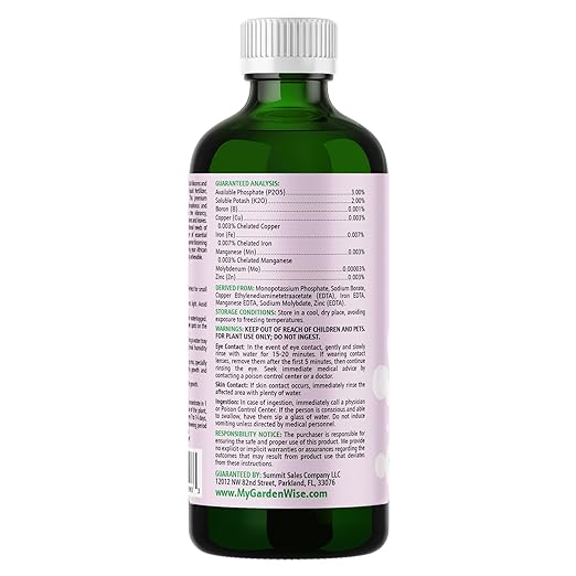 0-3-2 African Violet Fertilizer for Indoor Plants: Concentrated Plant Food β Plant Fertilizer, Bloom Booster for All Violets, Indoor Flowering Plants, Vigorous Growth and Blooming (8 OZ)
