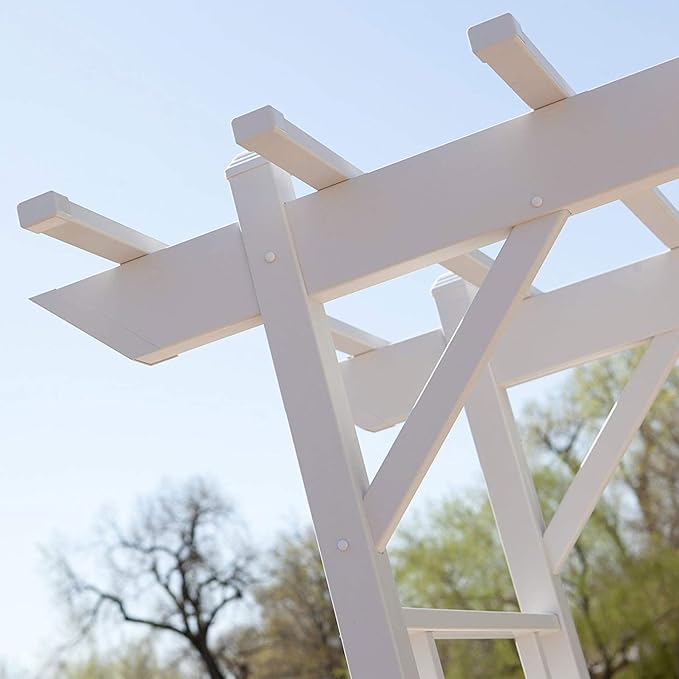 Dura-Trel Outdoor Garden Arch, Wellington Arbor Trellis for Climbing Plants, 72" x 85"