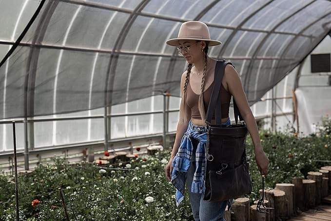 Barebones Cultivator - Weed Remover Tool - Garden Rake and Weeding Tool for Yard Work - Stainless Steel Cultivator for Raking Soil (Walnut/Black)