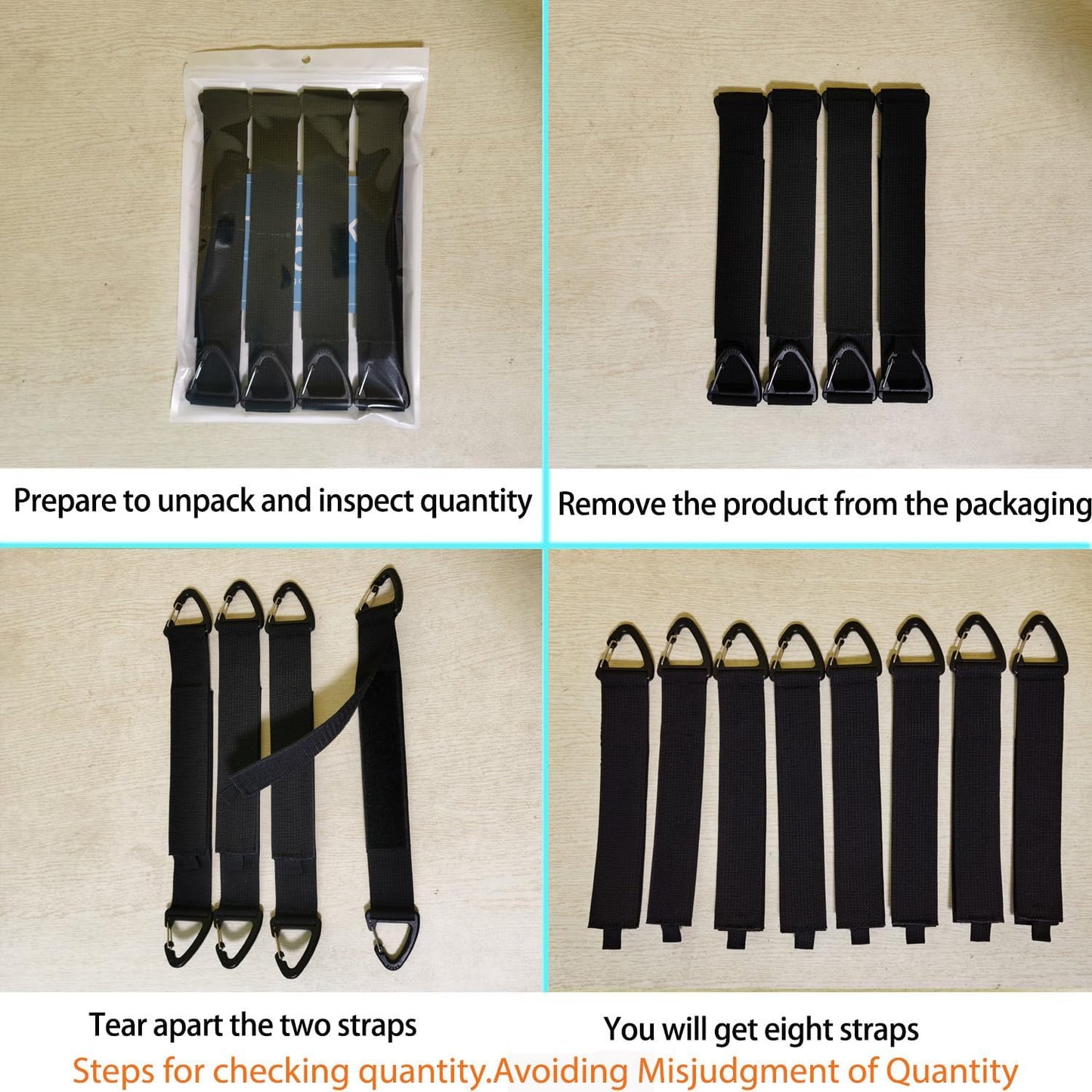 Extension Cord Organizer(8 Pack), Garage Organization and Storage, 16-Inch(Unfolded) Heavy Duty Storage Strap for Extension Cord within 100ft or Hoses within 35ft, with Triangle Buckle for Hanging