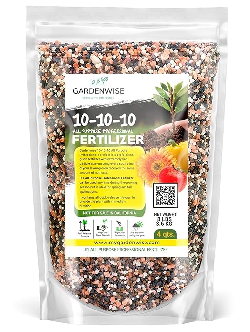 10-10-10 Plant Fertilizer Slow Release β 10 10 10 All Purpose Granular Garden Fertilizer for Fruit Trees, Evergreens, Vegetables, Arborvitae, Fig Trees, Shrubs, Pines, Oaks, Flowers