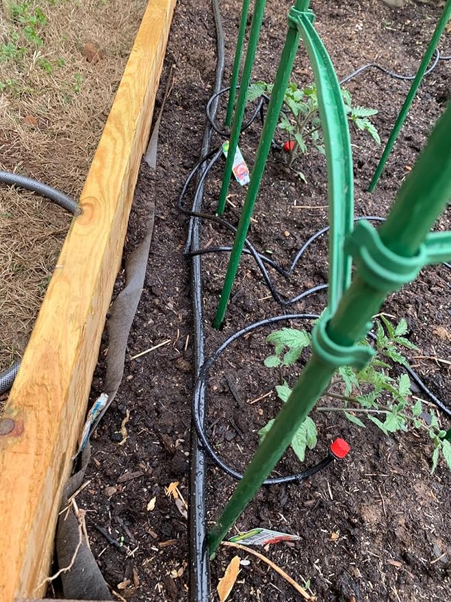 Black Vinyl Tubing 1/4” ID × 3/8” OD - 50 Feet PVC Flexible Plastic Tube Hybrid Hose, Transfer Water Air Oil for Pond Fountain Garden, Non-toxic and BPA free