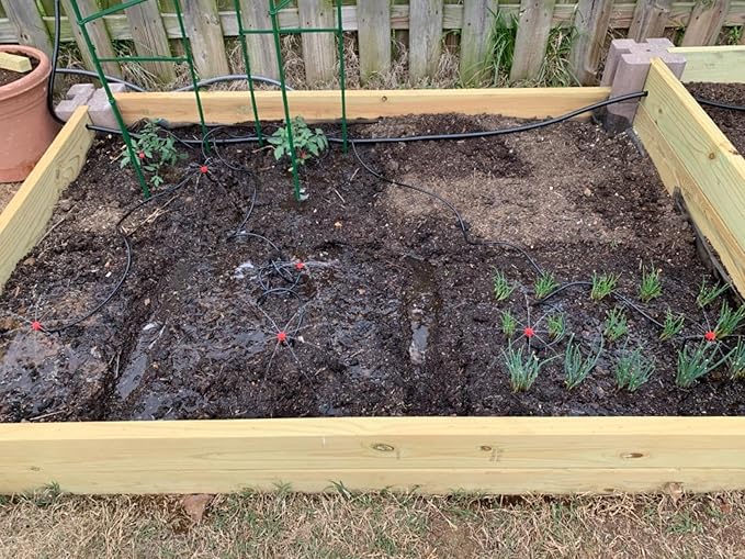 1/2" id - 50ft Black Vinyl Tubing Flexible PVC Tube Hybrid Hose Transfer Water Fuel Gas for Pond Fountain Garden Waterfall, Durable and Safe, with 2 Hose Clamps