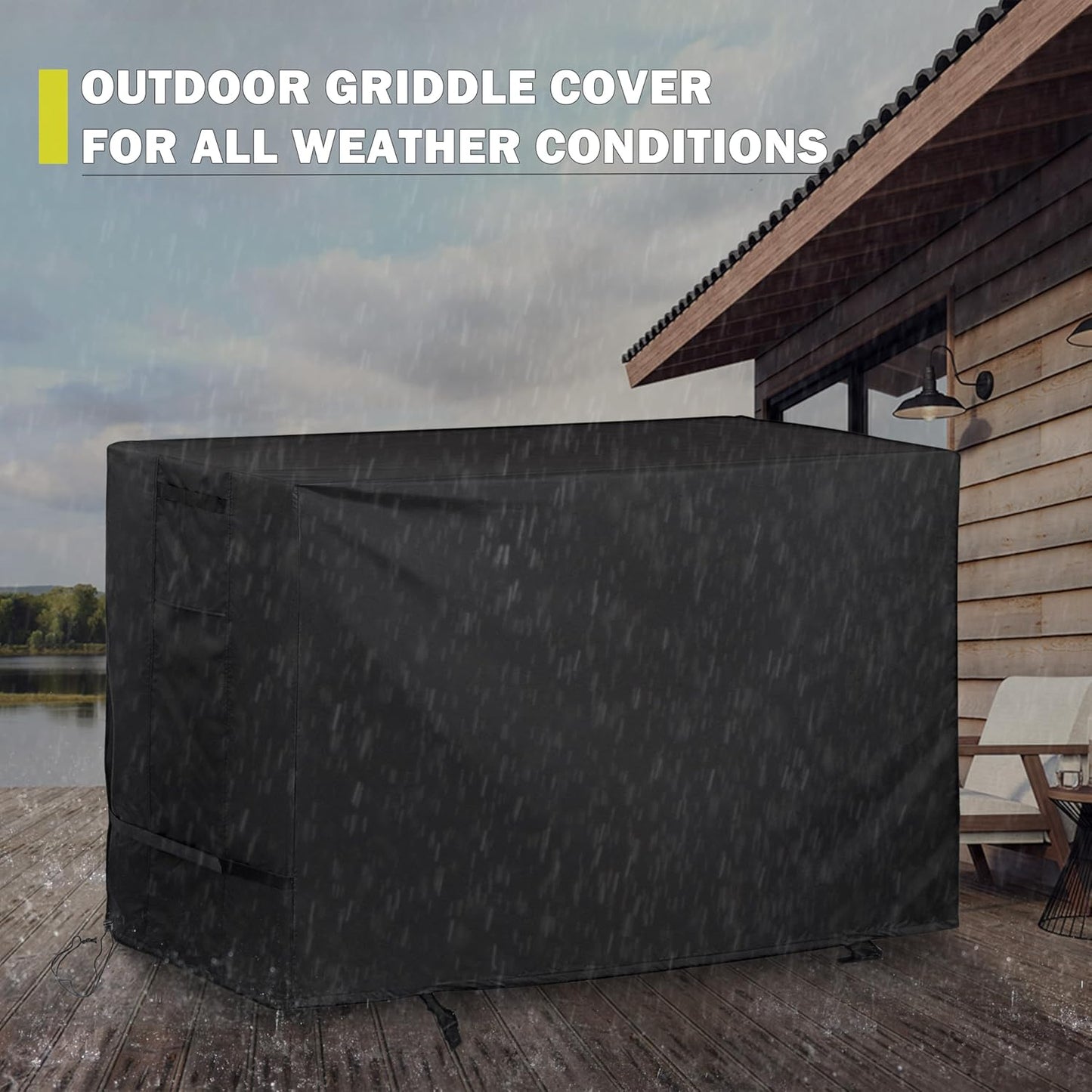 Griddle Cover for Member's Mark 4-Burner Outdoor Gas Grill, Flat Top Grill Cover for Member's Mark 36 Inch Outdoor Griddle-Waterproof Griddle Cover 72in