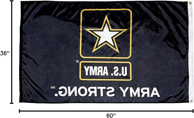 FlagSource Army Strong Nylon Military Flag, Made in USA, 3x5'