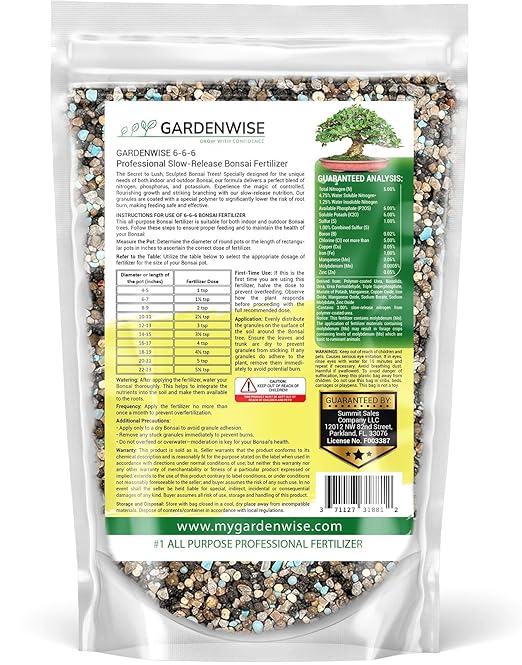 Bonsai Fertilizer Pellets β Slow-Release Bonsai Tree Fertilizer & Food for Compact Growth, Dense Branching & Healthy Roots | Ideal for All Bonsai & Money Tree (7 OZ)