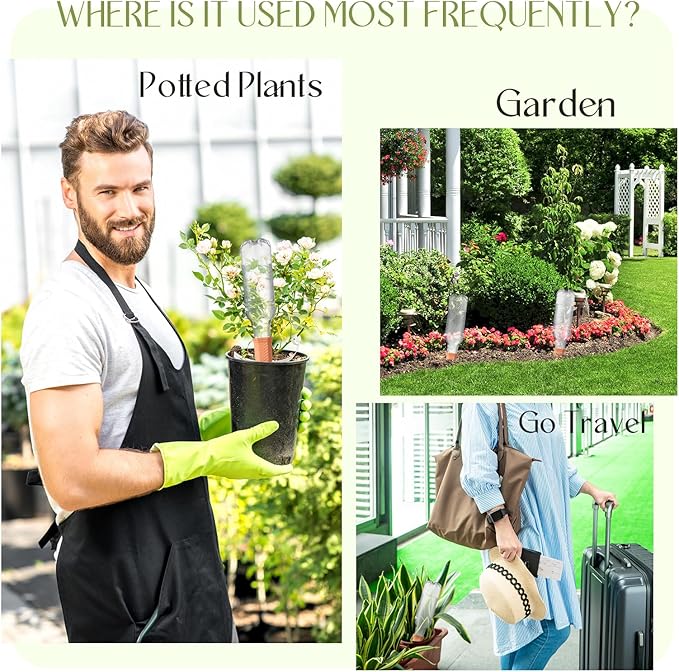 Baderke 8 Pack Plant Self Watering Spikes with 8 Pack 500 ml Plastic Wine Bottles, Automatic Terracotta Self Watering Devices for Garden Indoor Outdoor Plant