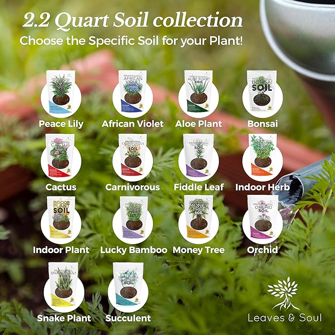 Bonsai Soil Premium All Purpose Blend | Pre-Mixed Ready to Use for Fast Drainage | Large 2.2 Quarts | Lava, Limestone Pearock, Calcined Clay and Pinebark | Made in USA