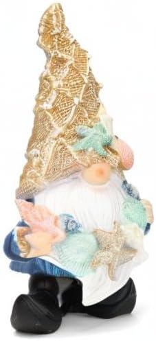 Leekung Garden Gnomes Statues Outdoor Funny - Garden Gnomes Decor Garden Decor Garden Figurine Ocean Gnomes Decor for Outdoor Indoor Beach Gnome Sculpture for Patio Lawn Yard Porch Bookshelf Gifts