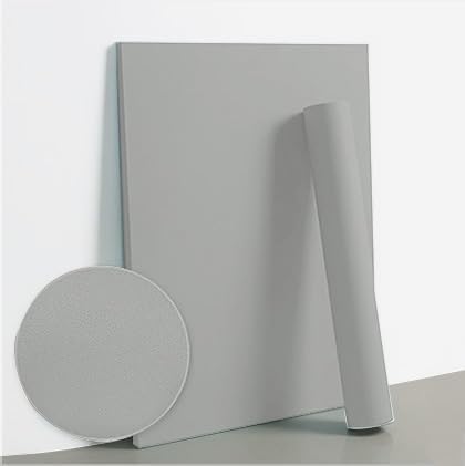 Dimoon 78.7''x15.7'' Grey Skin Peel and Stick Wallpaper Contact Paper Modern Self Adhesive Wall Paper Removable Renter Friendly Textured Solid Shelf Vinyl Roll (78.7''x15.7'',Dark Grey Skin)