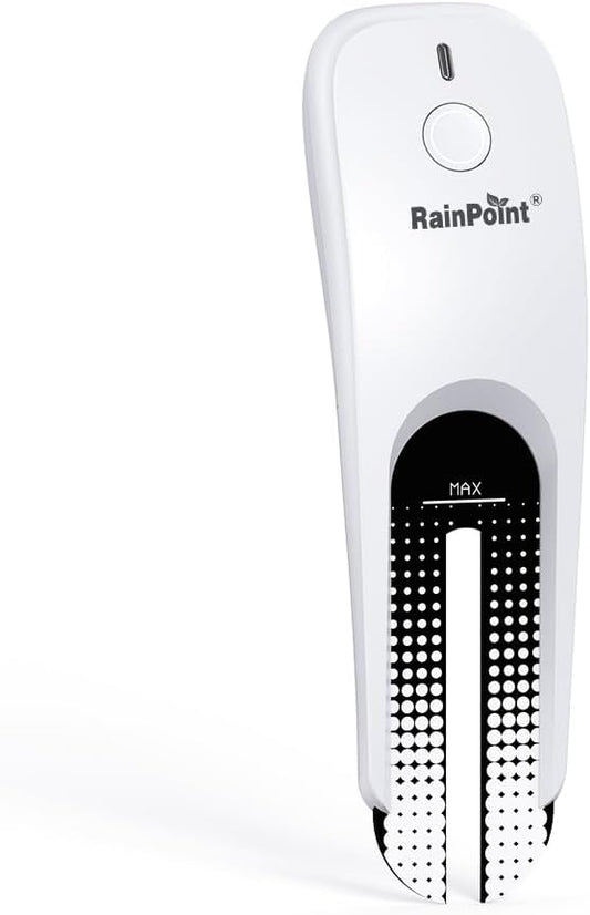 RainPoint Wi-Fi Soil Moisture Meter, WiFi Soil Moisture Meters for Plants, Soil Humidity & Temperature Sensor, Soil Testers Monitor for Garden (Add-on Device, Requires Hub or Gateway), White
