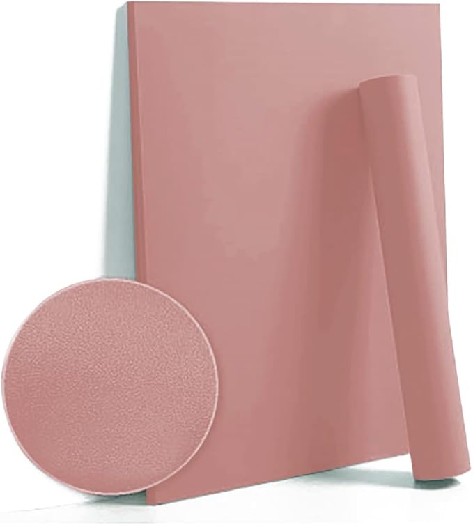 Dimoon 78.7''x17.7'' Pink Peel and Stick Wallpaper Contact Paper Modern Self Adhesive Wall Paper Removable Renter Friendly Textured Solid Color Shelf Cabinet Vinyl Roll (78.7''x17.7'',Rose Pink)