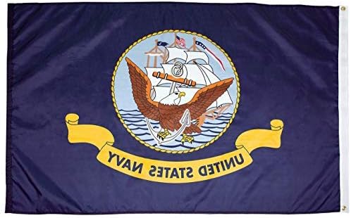 FlagSource U.S. Navy Nylon Military Flag, Made in The USA, 2x3'