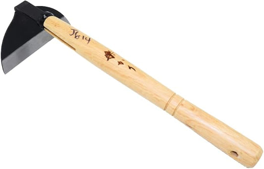 Zenport J6-14 Premium Japanese Kusa-Kaki Garden Hoe - 5" Wide Laminated Steel, Sharp Edge Blade, 11.5" Ergonomic Handle for Efficient Work - Precise Gardening, Soil Loosening, Weed Removal