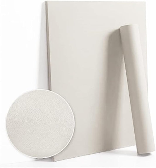 Dimoon 236''x17.7'' White Peel and Stick Wallpaper Contact Paper Modern Self Adhesive Wall Paper Removable Renter Friendly Textured Solid Color Shelf Cabinet Vinyl Roll (236''x17.7'',Off-White)
