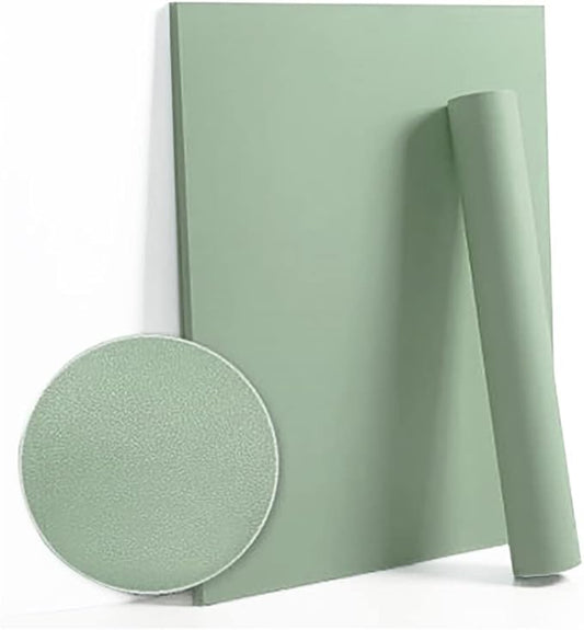 Dimoon 236''x17.7'' Cyan Peel and Stick Wallpaper Contact Paper Modern Self Adhesive Wall Paper Removable Renter Friendly Textured Solid Color Shelf Cabinet Vinyl Roll (236''x17.7'',Peppermint)