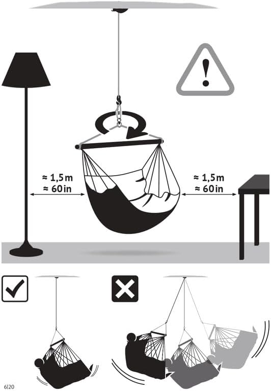LA SIESTA® - Large Comfort Domingo Hammock Swing Chair - Weather & Tear Resistant Hanging Hammock Chair - Indoor Outdoor Hammock Chair Swing - Patio Porch Bedroom Hanging Chair - Max 285 Lbs, Toucan