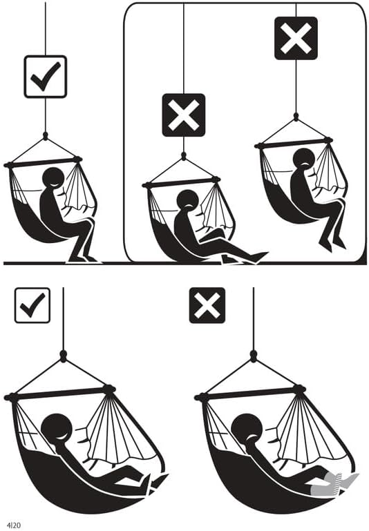 LA SIESTA® - XL King Domingo Hammock Swing Chair & CasaMount - Weather & Tear Resistant Hanging Chair - Outdoor Indoor Hammock Chair w/Suspension Kit for Walls Ceilings Square Beams - Cedar