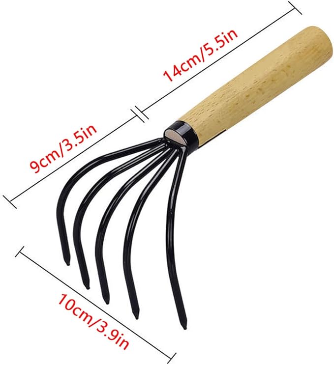 HAOHIYO ASANO Japanese Ninja Claw Rake and Cultivator (Basic Pack) (05080)