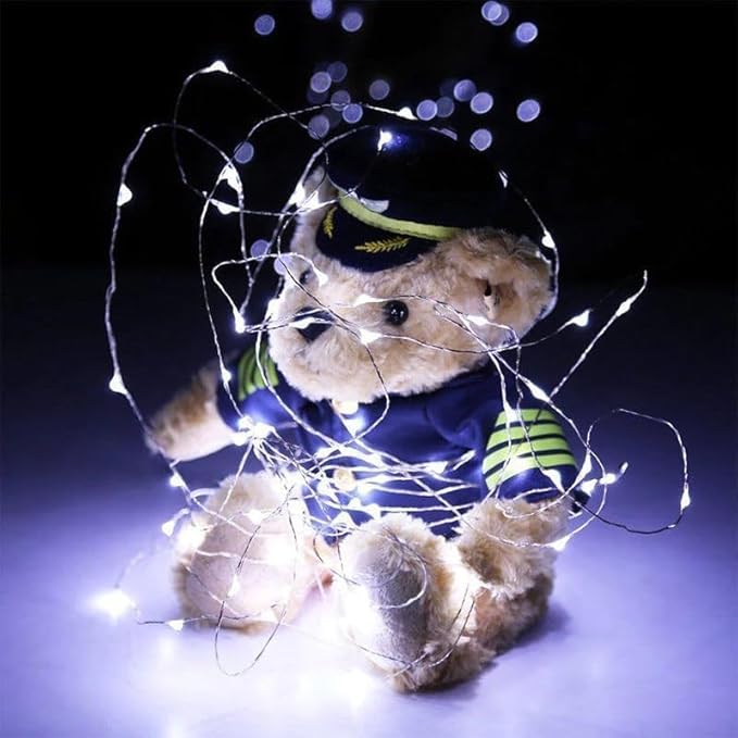 4Pack 80Ft 240LED Fairy Lights Battery Operated with Remote, Waterproof String Lights with Timer for Indoor & Outdoor, Twinkle Lights Battery Powered for Bedroom Christmas Decorations (Cool White)