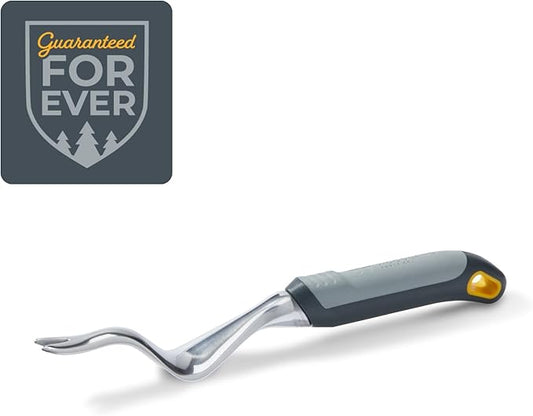 Woodland Tools Heavy Duty Garden Weeder – Manual Weed Puller Tool with Anodized Aluminum Blade & Ergonomic Grip – Root Remover for Dandelions, Thistles, & Taproots – Lawn & Flower Bed Weeding Tool
