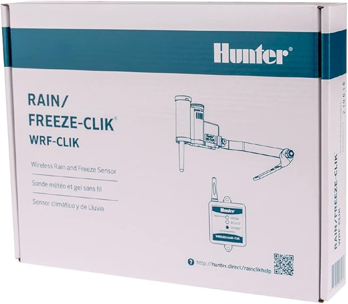 Hunter Industries WRFCLIK Hunter Clik, Wireless Rain/Freeze Sensor Combo (Includes Receiver and Transmitter), White