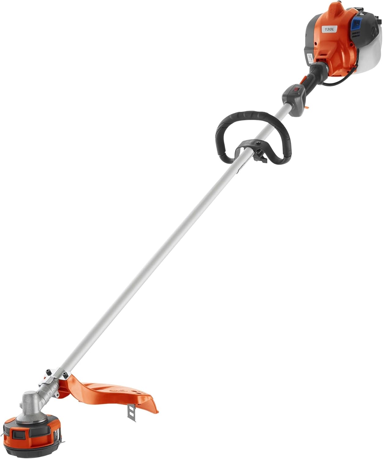 Husqvarna 130L Gas String Trimmer, 28-cc 2-Cycle, 18-Inch Straight Shaft Gas Weed Wacker with Rapid Replace Trimmer Head for Seamless String Reloading, 970514405