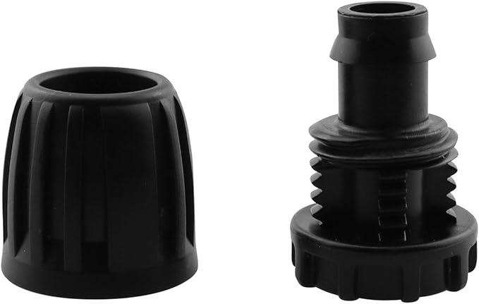 1/2 inch Irrigation Fittings End Plug DGZZI 6PCS Barbed Locked End Plug Connectors For 16mm Drip Tubing Connectors, End Caps Drip Line Nuts Connectors