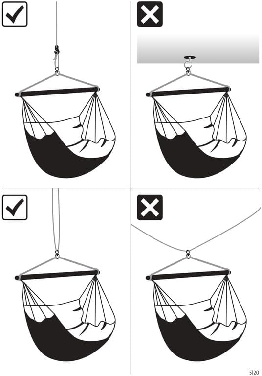 LA SIESTA® - XL King Domingo Hammock Swing Chair - Weather & Tear Resistant Hanging Hammock Chair - Indoor Outdoor Hammock Chair Swing - Hanging Chair for Patio Porch Bedroom - Max 355 Lbs, Lime