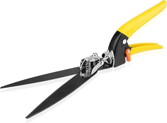 Upgraded Grass Shears, Grass Trimming Shears, Hand Grass Clippers, Gardening Scissors for Garden, Lawn Edges