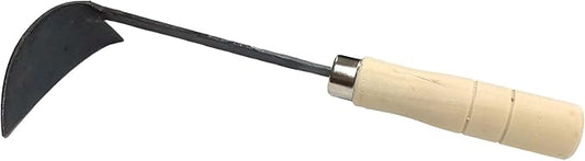 Korean Gardening Tool ho-mi Hand Plow Hoe Spade, Trowel, Weeder, and More! an Excellent Tool for use in Any Vegetable or Flower Garden 12.40 Inches (Round Triangle)