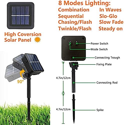 Large Halloween Solar String Lights Outdoor, Pumpkin Lights String with 8 Modes Indoor Outdoor Halloween Decorations Decor with 21.32ft 30 Pumpkin Lights for Halloween Party Yard Patio Bedroom