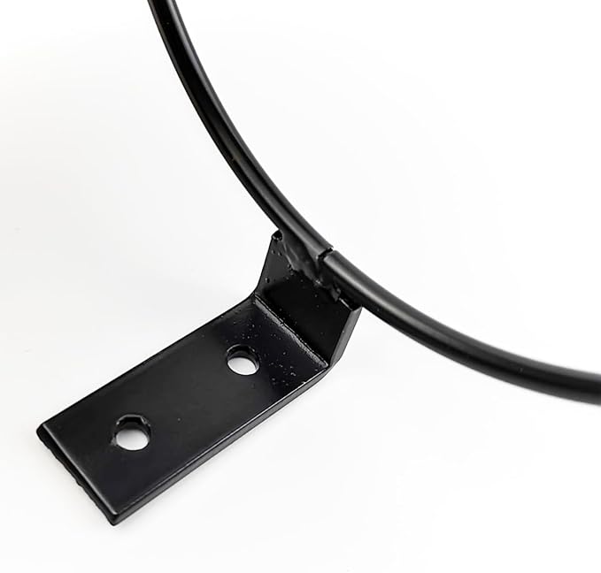 GXXMEI 6 Pack 6 Inch Wall Flower Pot Holder Ring Plant Hanger, Metal Planter Hooks Wall Mounted Bracket Heavy Duty for Outdoor Indoor