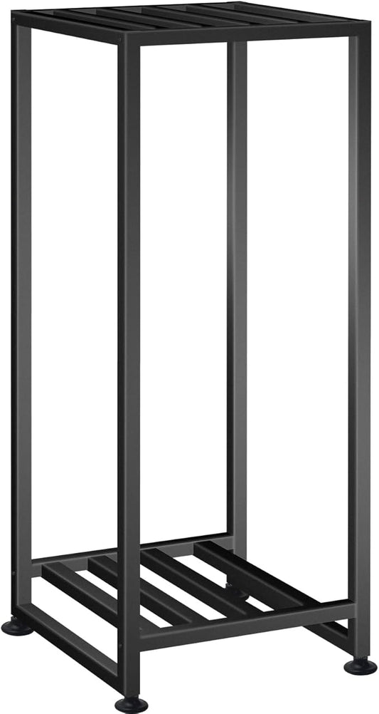 Plant Stand Indoor Outdoor, Wrought Iron Plant Stands 2 Tier Heavy Duty Metal Pedestal Stand Decorative Flower Stand for Patio Garden Deck Living Room