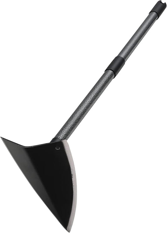 Hoe Garden Tool,Triangle Gardening Hoe with Sharp Blade for Digging,Weeding,Cutting and Loosing Soil,72 Inch Adjustable Length Metal Handle…