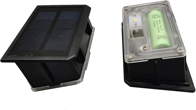 GOODFOEVER 4 Pack Solar Light Replacement Top for Outdoor Fence and Wall, Waterproof Insert (4 Pack)