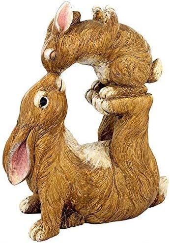 Design Toscano Balancing Bunny Love Garden Rabbit Statue