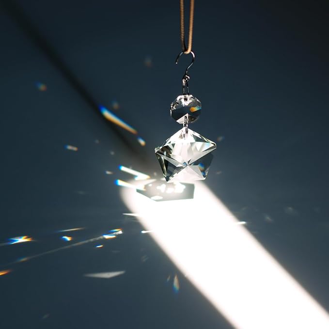 12pcs Crystal Suncatchers, Hanging Crystals Chandelier Prisms for Windows, Rainbow Maker Home Decoration