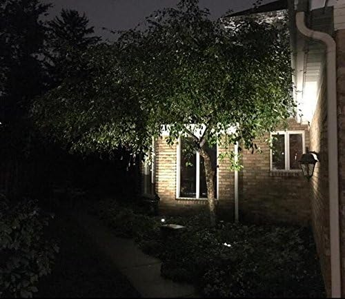 2 Pack Outdoor Landscape Lighting 5W COB LED Spotlights for Garden Lawn Wall Yard Path with Spiked Stand and Plug Adapter (Cool White)