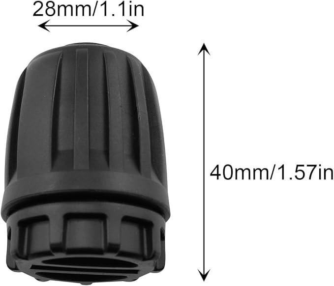 1/2 inch Irrigation Fittings End Plug DGZZI 6PCS Barbed Locked End Plug Connectors For 16mm Drip Tubing Connectors, End Caps Drip Line Nuts Connectors