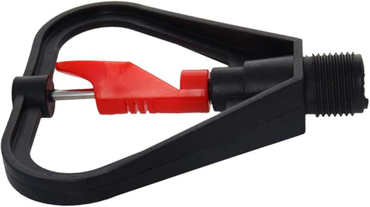 MroMax Butterfly Rotating Sprinkler, 1/2BSPF Thread Plastic Micro Atomizing Nozzle for Garden Irrigation, 2Pcs (Black,Red)