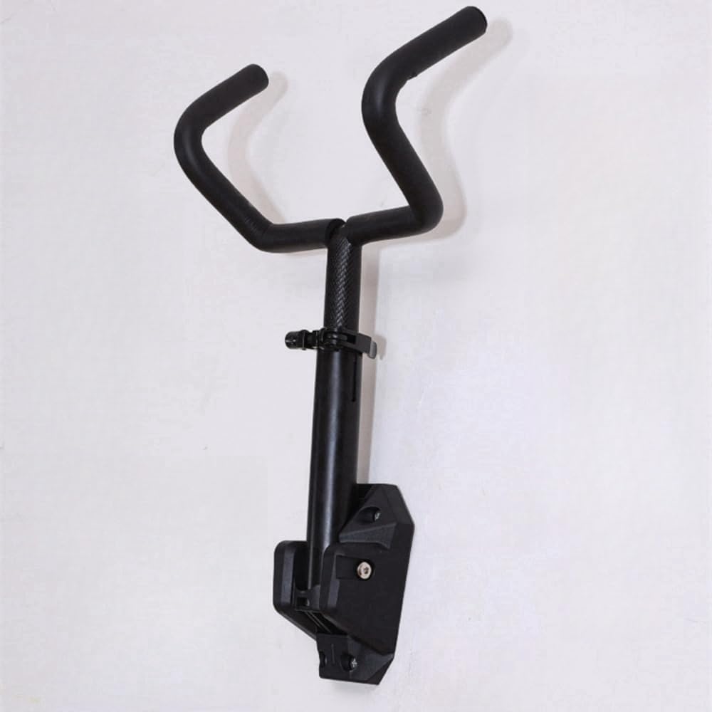 Bicycle Wall Mount Rack, Adjustable Angle, Foldable Design, with Mounting Hardware, Black (Snap fixation)