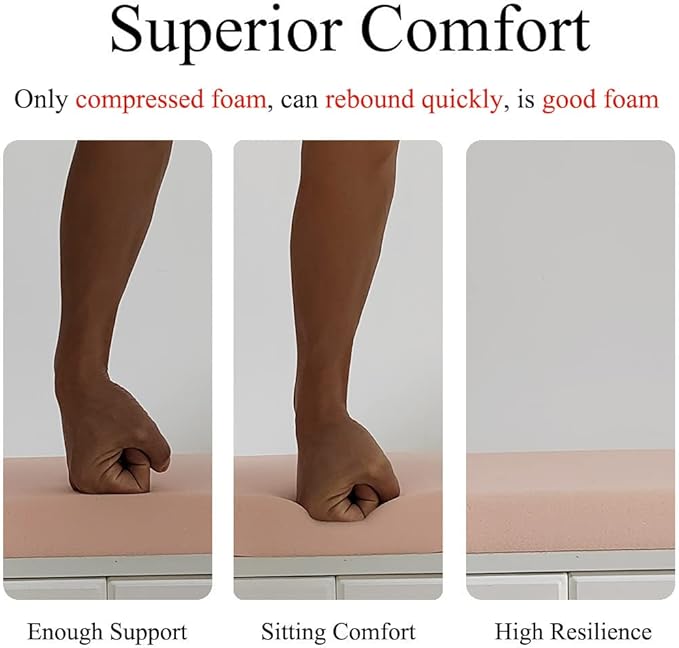 20 x 20 Inch Outdoor Chair Cushions for Patio Furniture UV Resistant Non Slip Waterproof Replacement Patio Seat Cushion with Ties Set of 2, Dark Grey