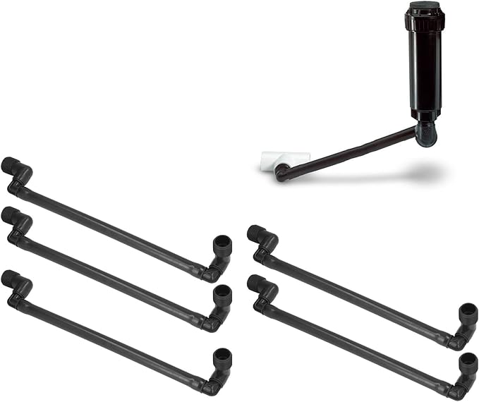 CHICIRIS 5PCS G3/4 External Thread Swing Joint Pipe, Rotatable Swing Joint Assembly Lawn Irrigation Tool, Adjust The Installation Height of The Sprinkler According to The Terrain