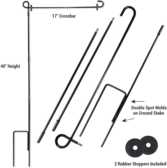 WinCraft Baltimore Ravens 3 Time Champions Garden Flag and Pole Stand Holder